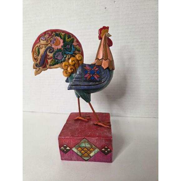 RARE Jim Shore Heartwood Creek Rooster Figurine 117144 "The Spirit of Country" - Picture 3 of 5